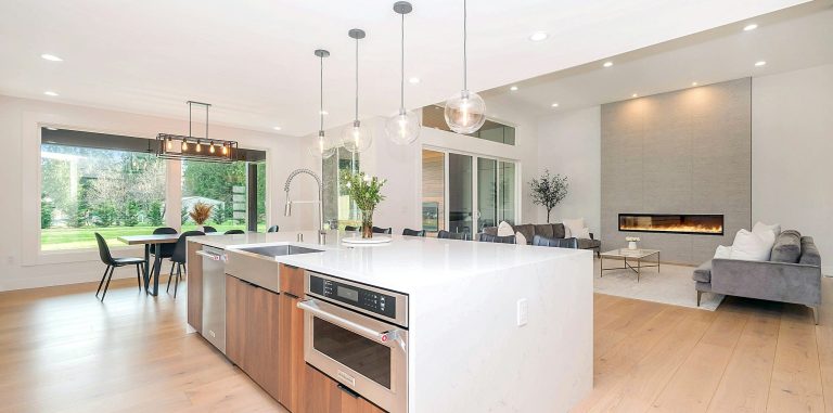 Residential Home Remodeling and Renovation Modern residential home remodel with open kitchen, living space, updated finishes, and coordinated interior renovation